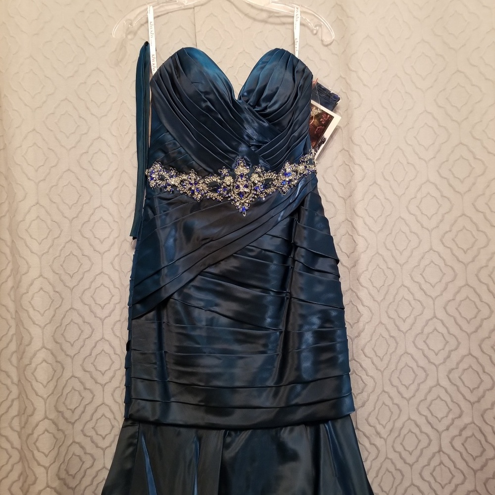 2 IN 1! NEW Kiss Kiss Party Prom Dress size 10